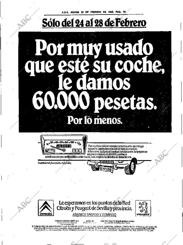 ABC SEVILLA 25-02-1982 página 20