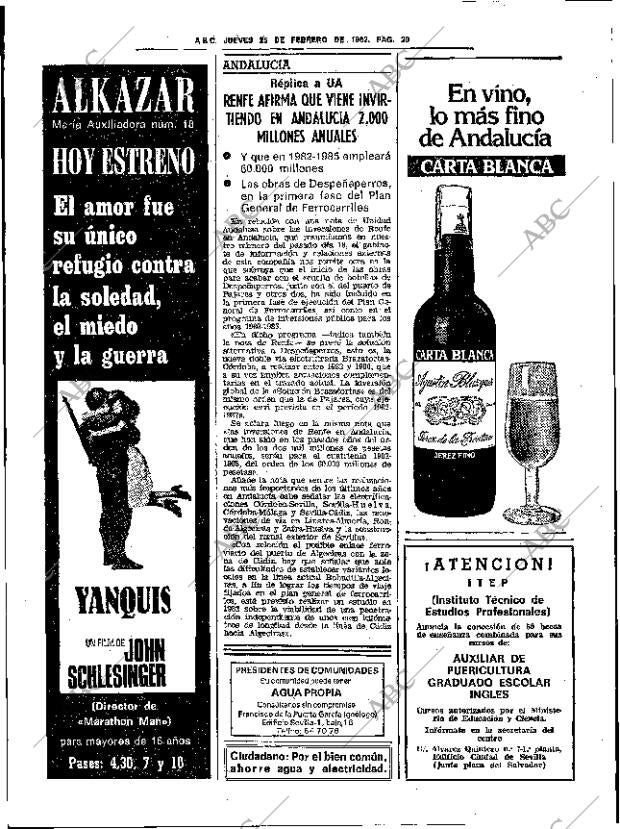 ABC SEVILLA 25-02-1982 página 28