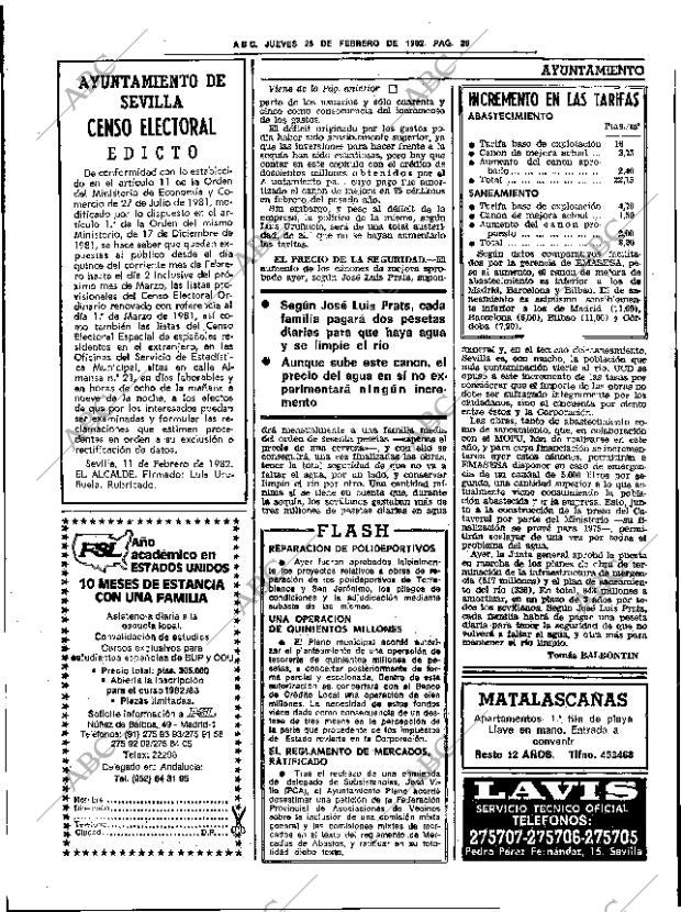 ABC SEVILLA 25-02-1982 página 36