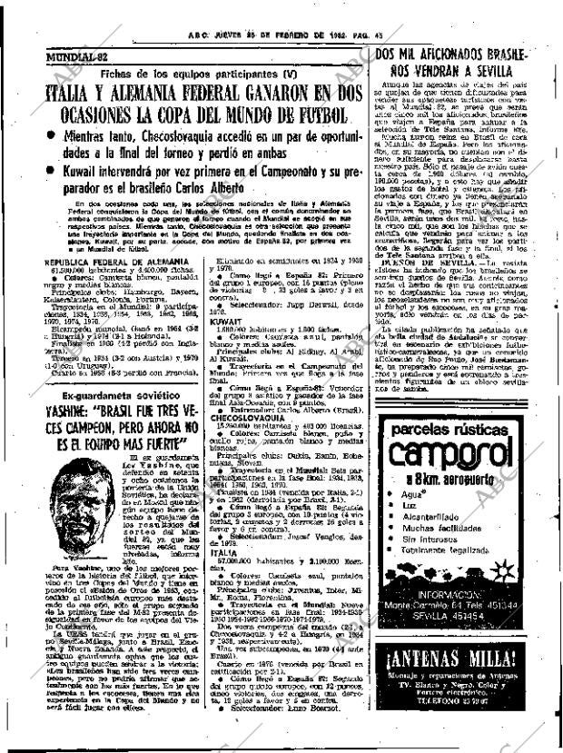 ABC SEVILLA 25-02-1982 página 53