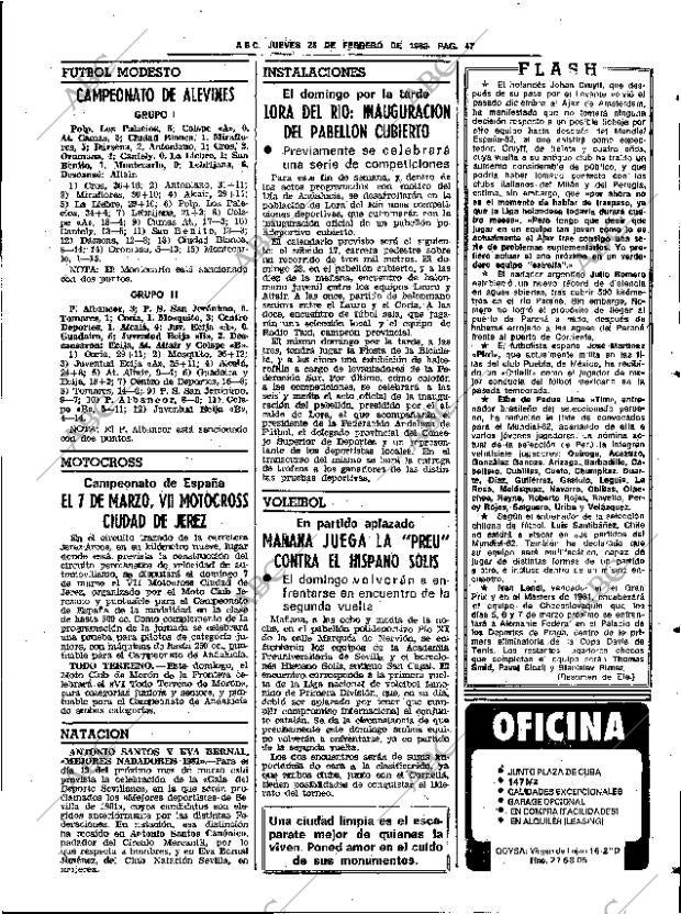 ABC SEVILLA 25-02-1982 página 55