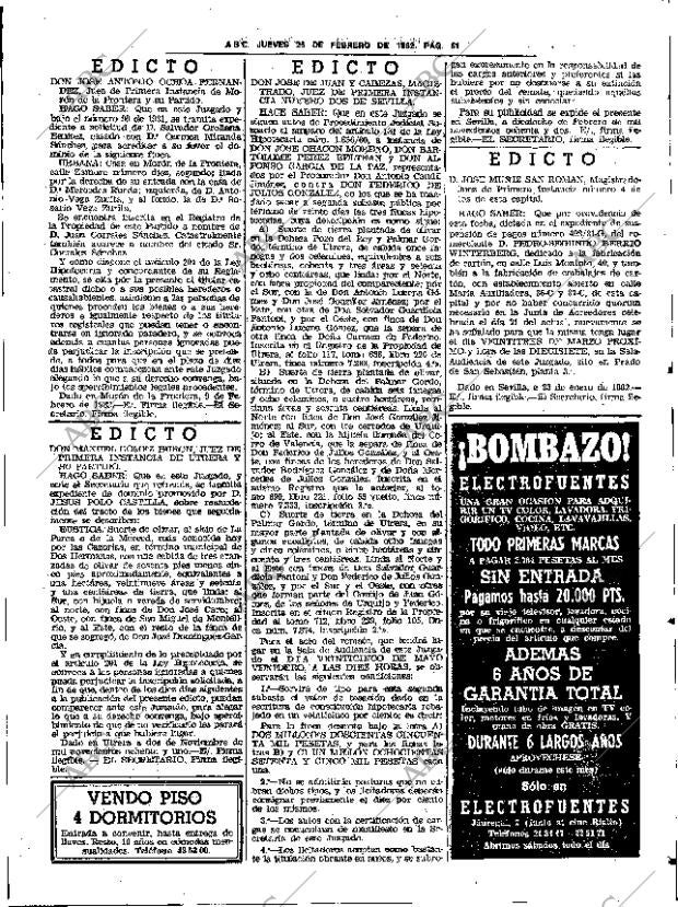 ABC SEVILLA 25-02-1982 página 69