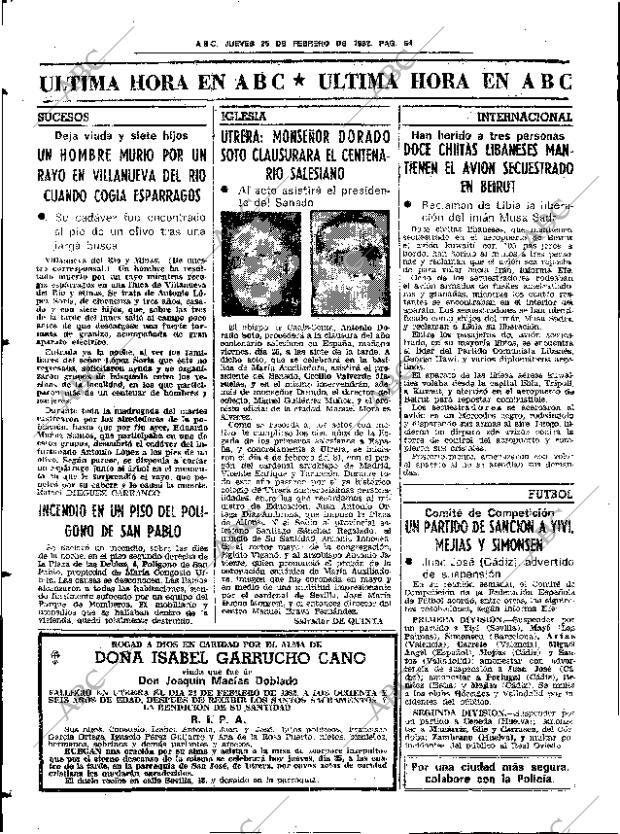 ABC SEVILLA 25-02-1982 página 72