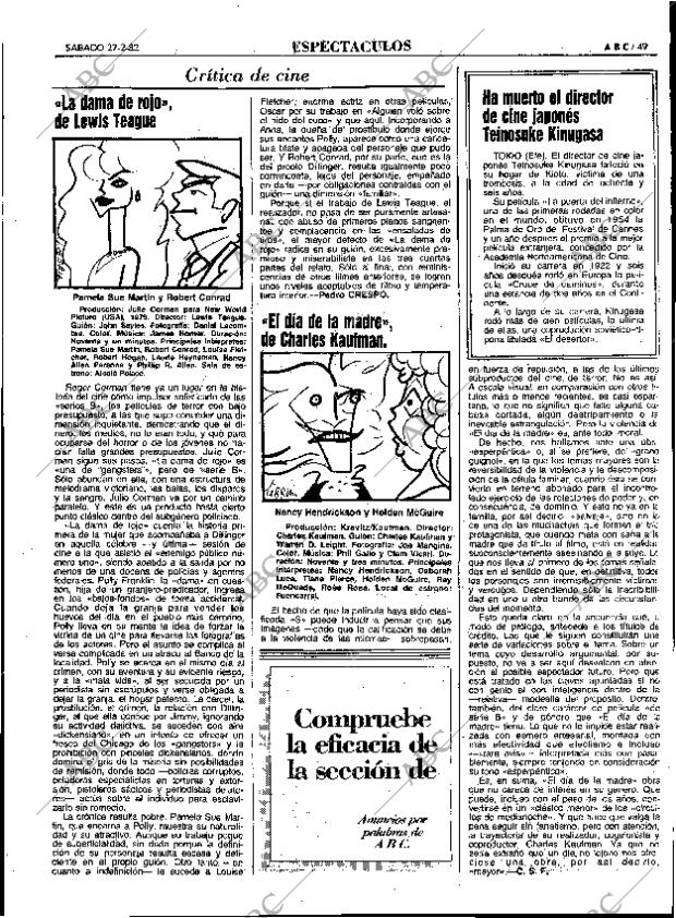 ABC MADRID 27-02-1982 página 69