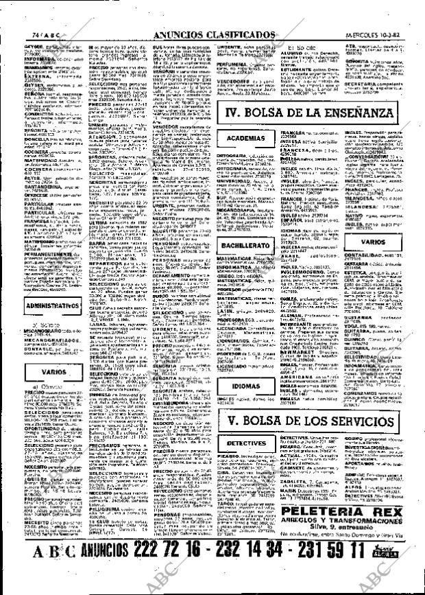 ABC MADRID 10-03-1982 página 82