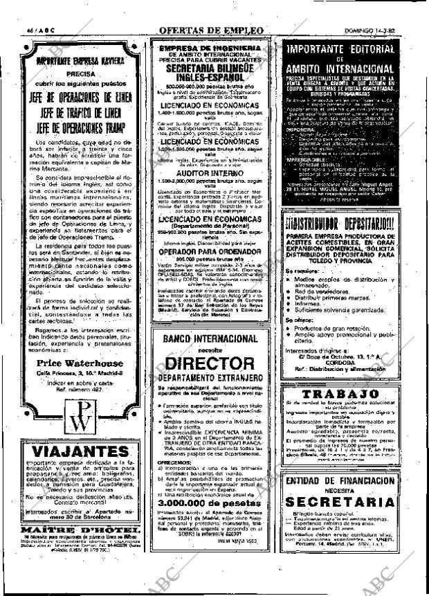 ABC MADRID 14-03-1982 página 62