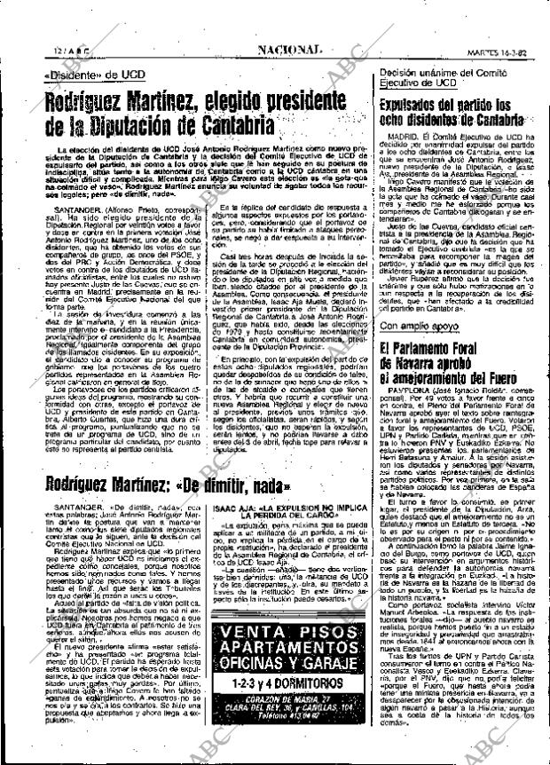 ABC MADRID 16-03-1982 página 20