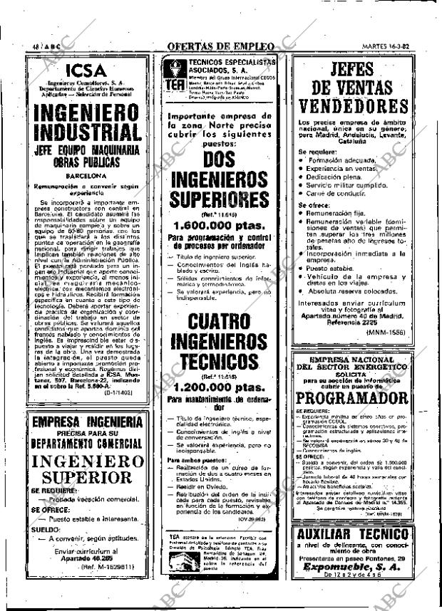 ABC MADRID 16-03-1982 página 56