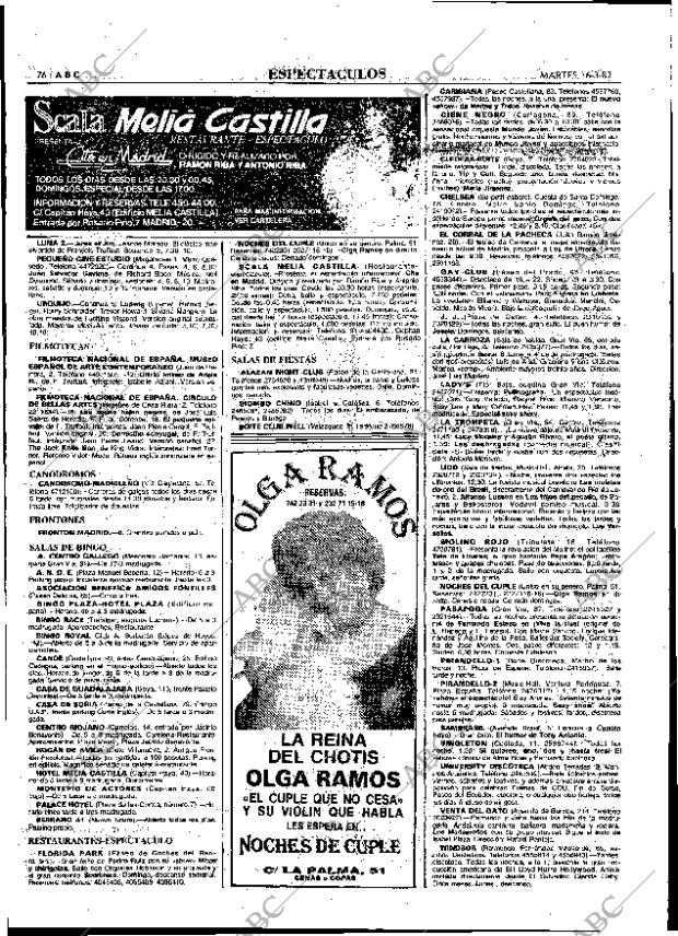 ABC MADRID 16-03-1982 página 84