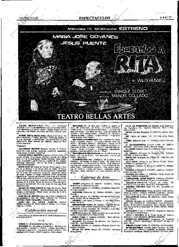 ABC MADRID 16-03-1982 página 85