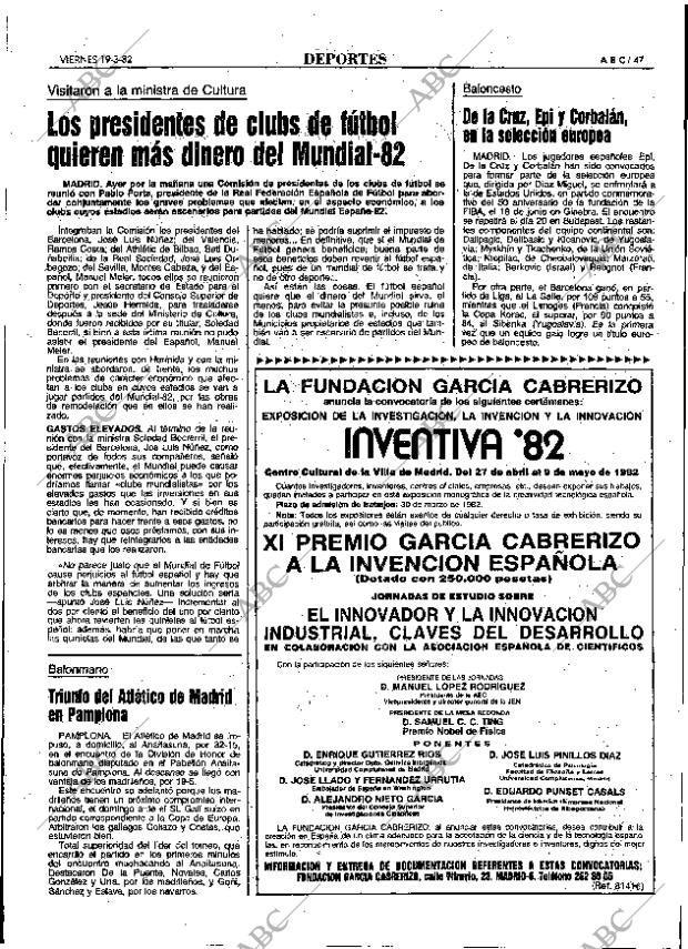 ABC MADRID 19-03-1982 página 55