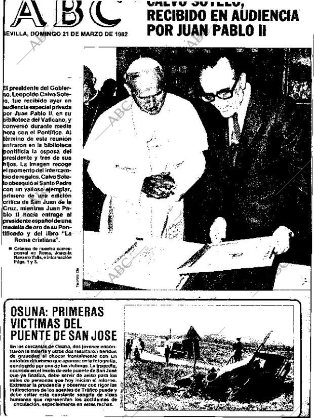 ABC SEVILLA 21-03-1982 página 1