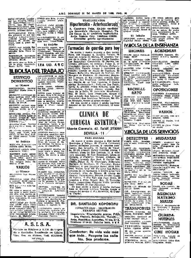 ABC SEVILLA 21-03-1982 página 70