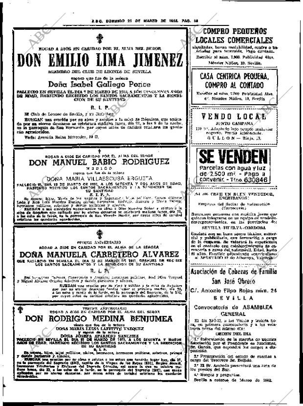 ABC SEVILLA 21-03-1982 página 74