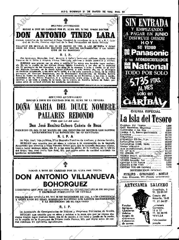 ABC SEVILLA 21-03-1982 página 75