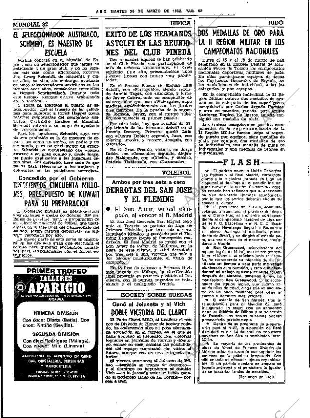 ABC SEVILLA 23-03-1982 página 82