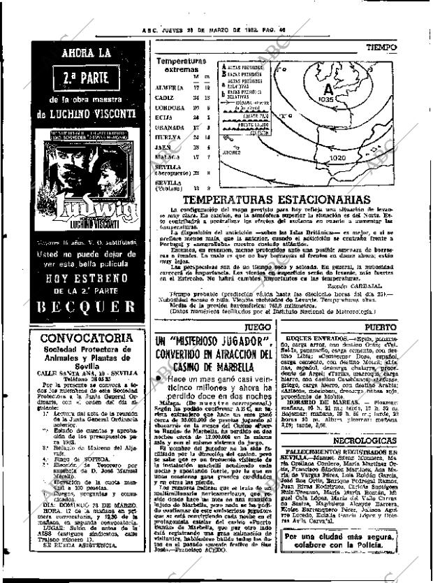 ABC SEVILLA 25-03-1982 página 58