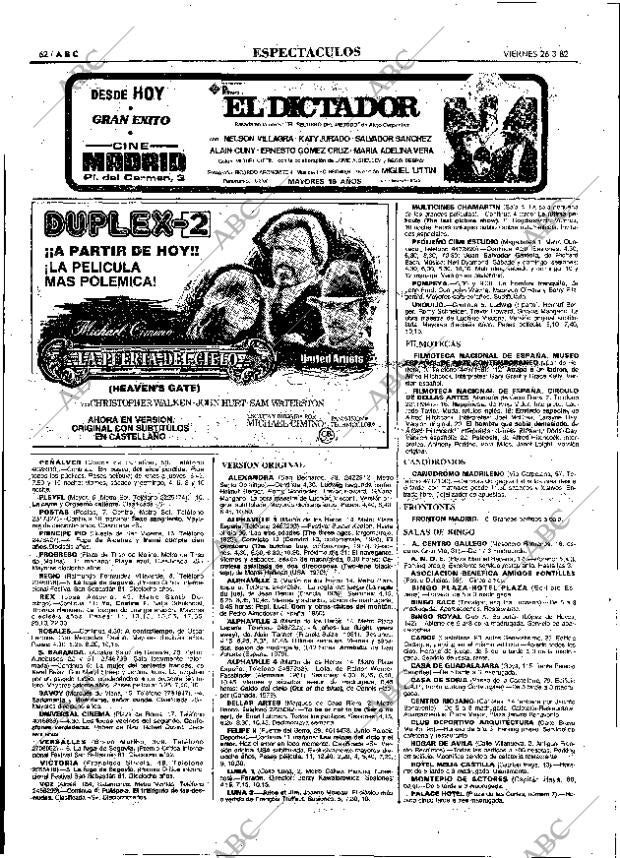 ABC MADRID 26-03-1982 página 74
