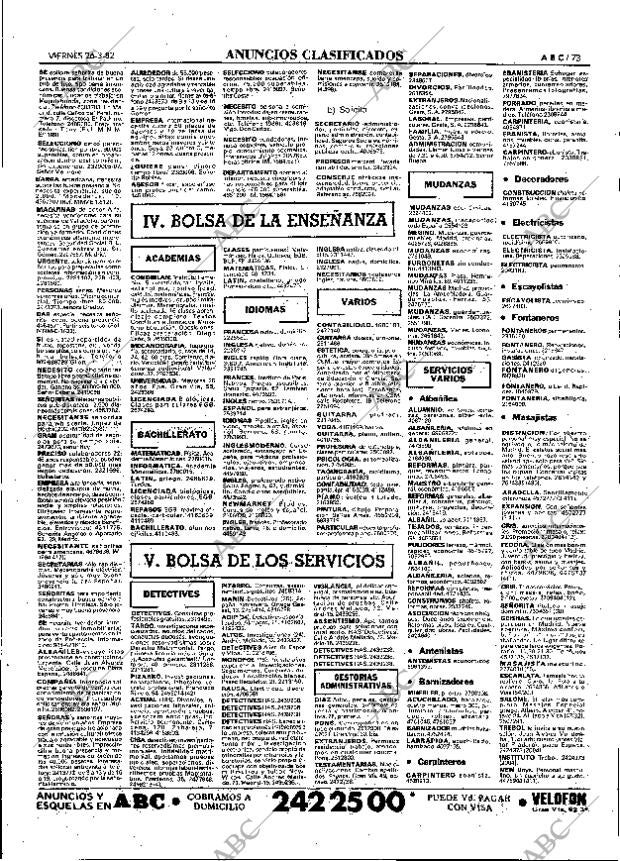ABC MADRID 26-03-1982 página 85