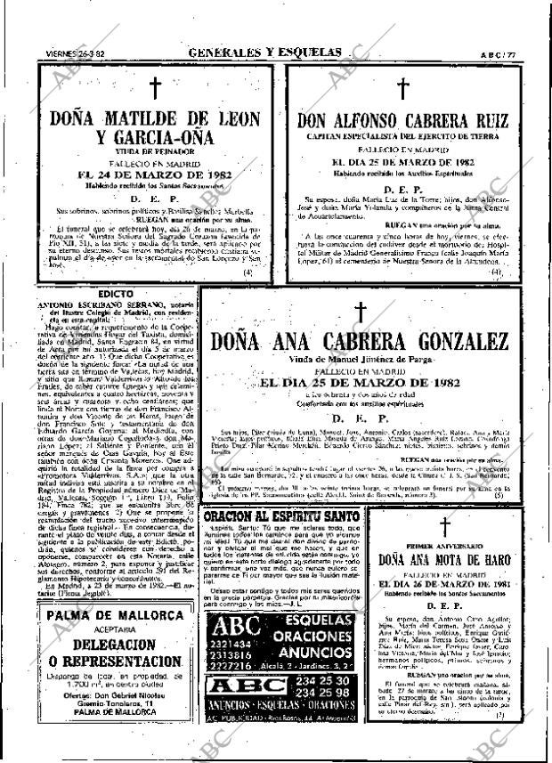 ABC MADRID 26-03-1982 página 89