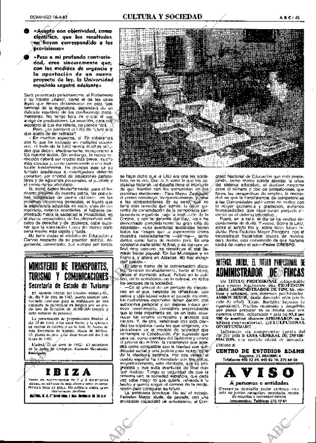 ABC MADRID 18-04-1982 página 61