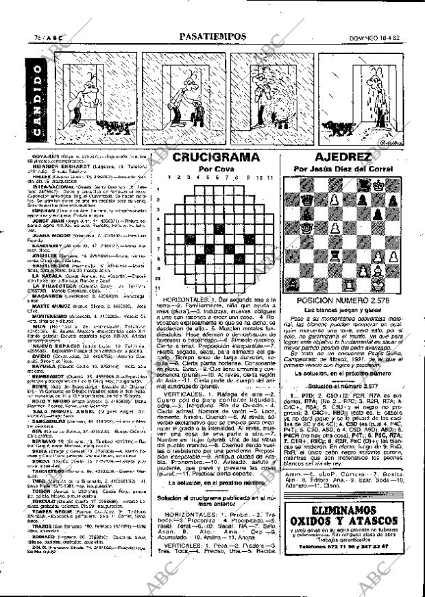 ABC MADRID 18-04-1982 página 92