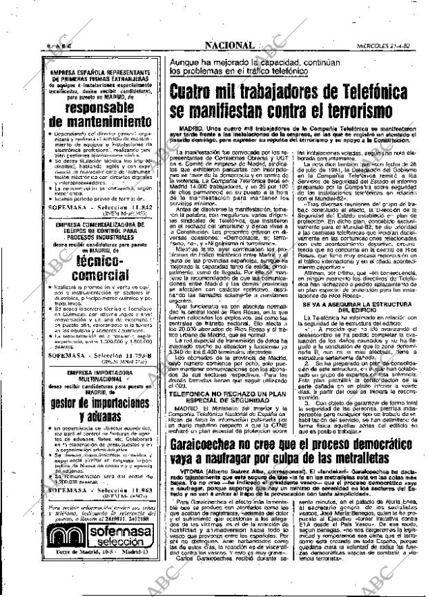 ABC MADRID 21-04-1982 página 16