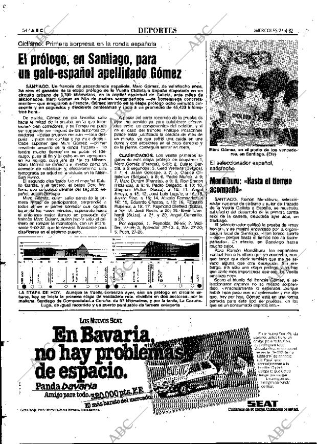 ABC MADRID 21-04-1982 página 62