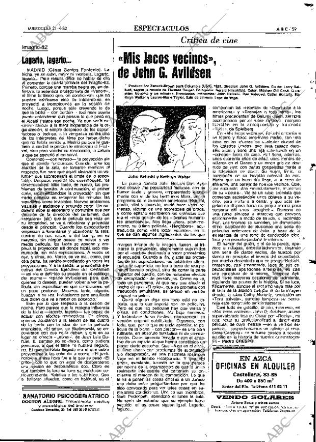 ABC MADRID 21-04-1982 página 67