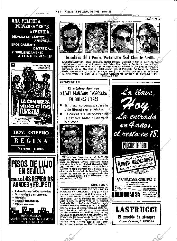 ABC SEVILLA 22-04-1982 página 54