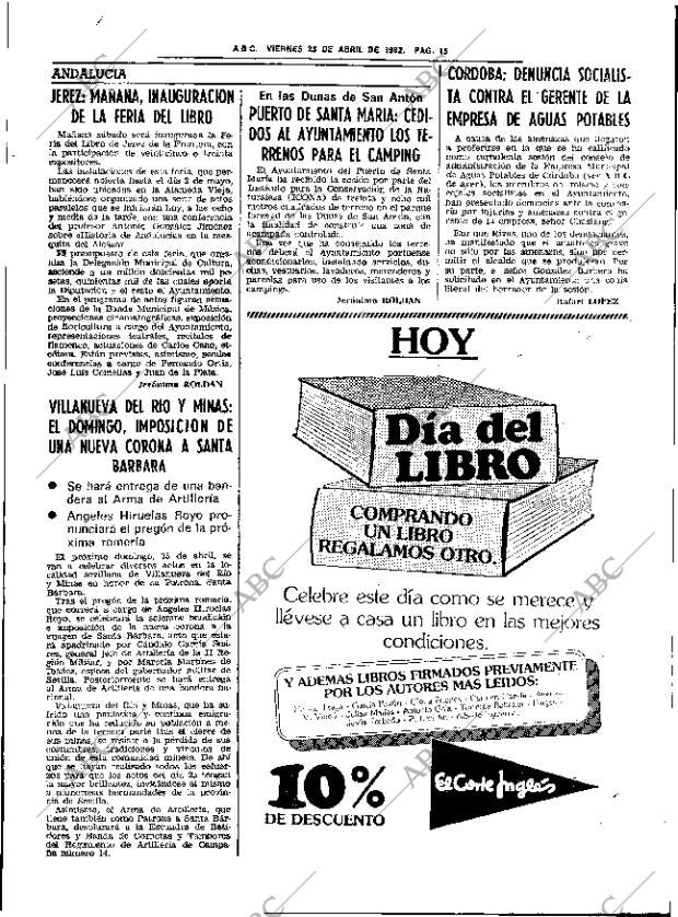 ABC SEVILLA 23-04-1982 página 31