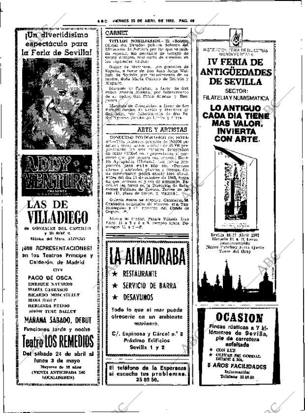 ABC SEVILLA 23-04-1982 página 56