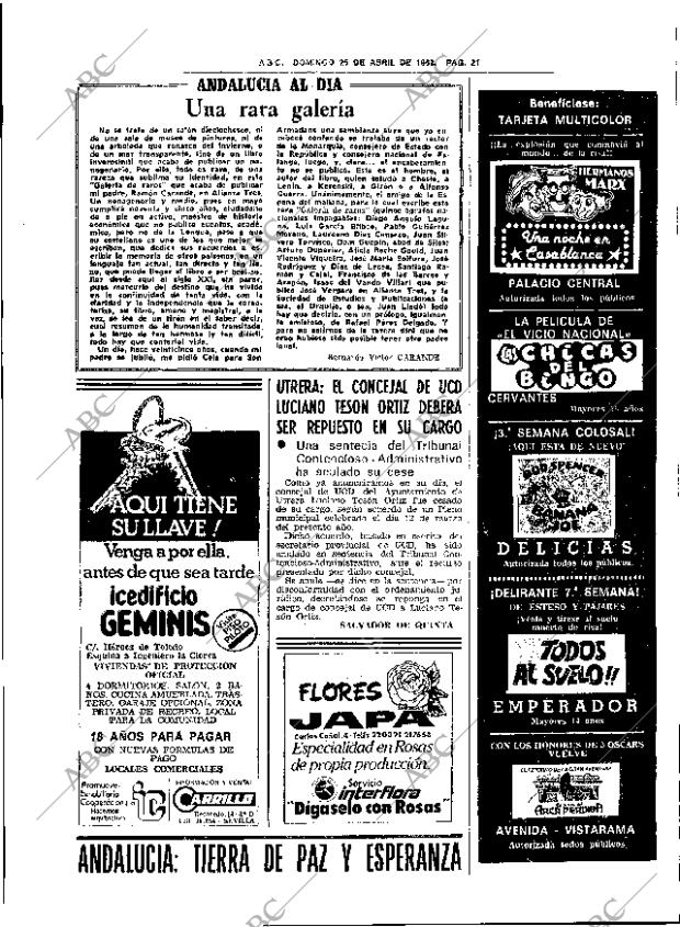 ABC SEVILLA 25-04-1982 página 45