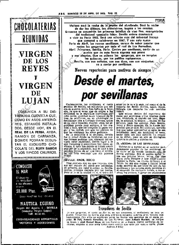 ABC SEVILLA 25-04-1982 página 56