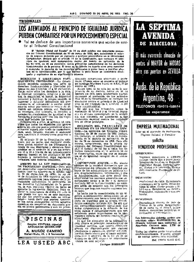 ABC SEVILLA 25-04-1982 página 63