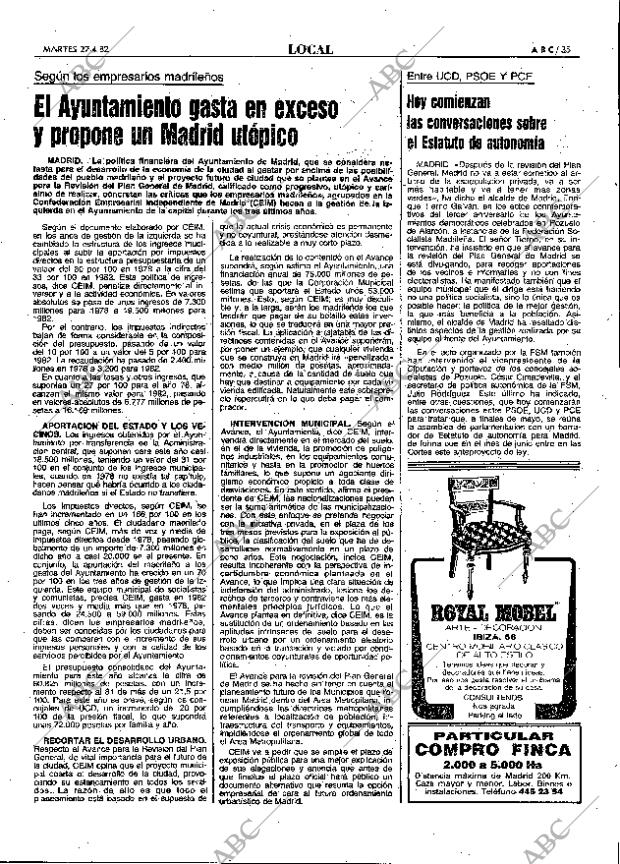 ABC MADRID 27-04-1982 página 35