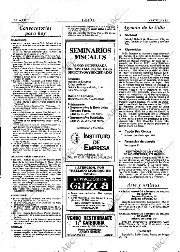 ABC MADRID 27-04-1982 página 38