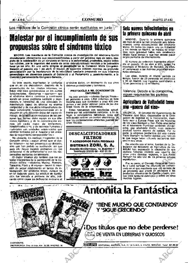 ABC MADRID 27-04-1982 página 40