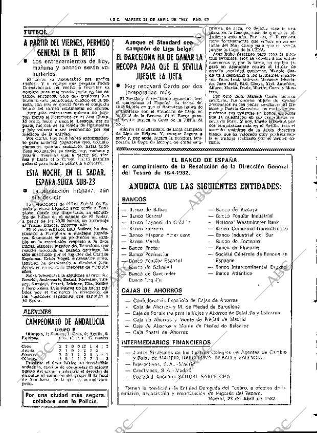 ABC SEVILLA 27-04-1982 página 81