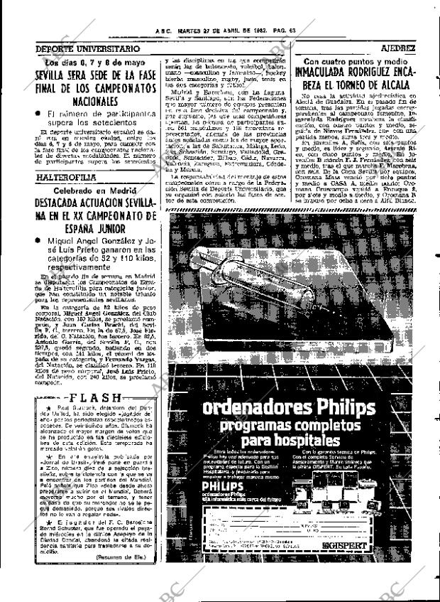 ABC SEVILLA 27-04-1982 página 83