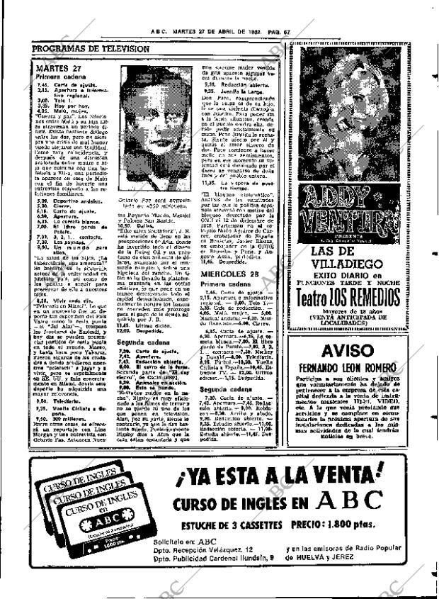 ABC SEVILLA 27-04-1982 página 87