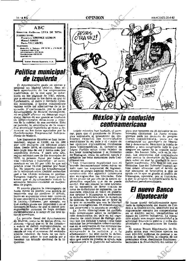 ABC MADRID 28-04-1982 página 14