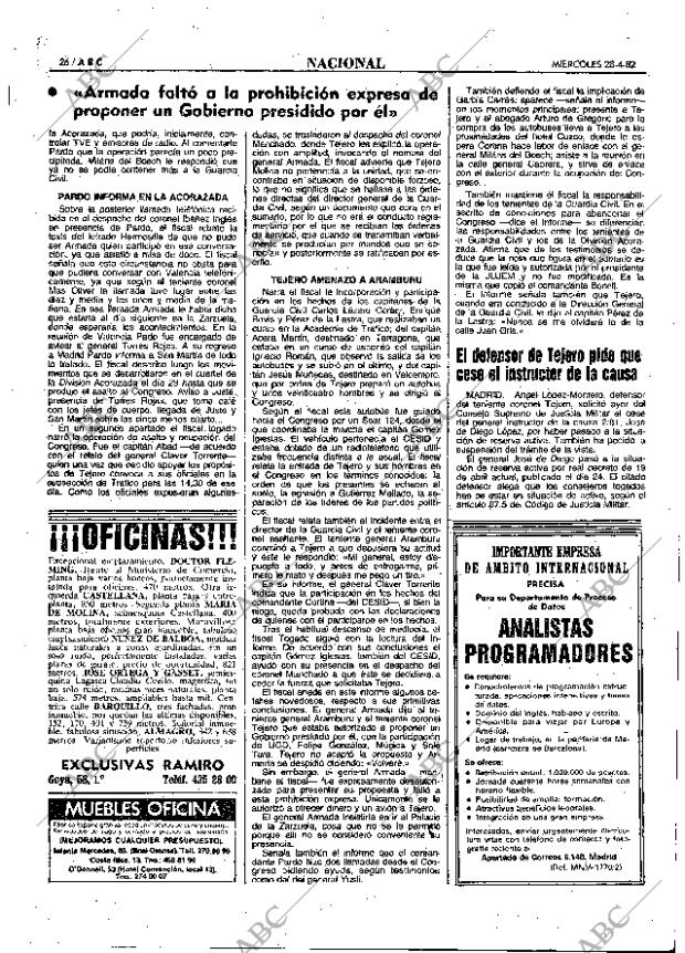 ABC MADRID 28-04-1982 página 26