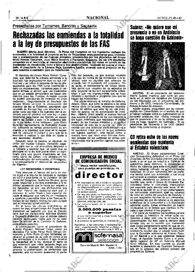 ABC MADRID 28-04-1982 página 28