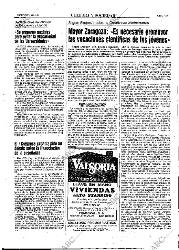 ABC MADRID 28-04-1982 página 49