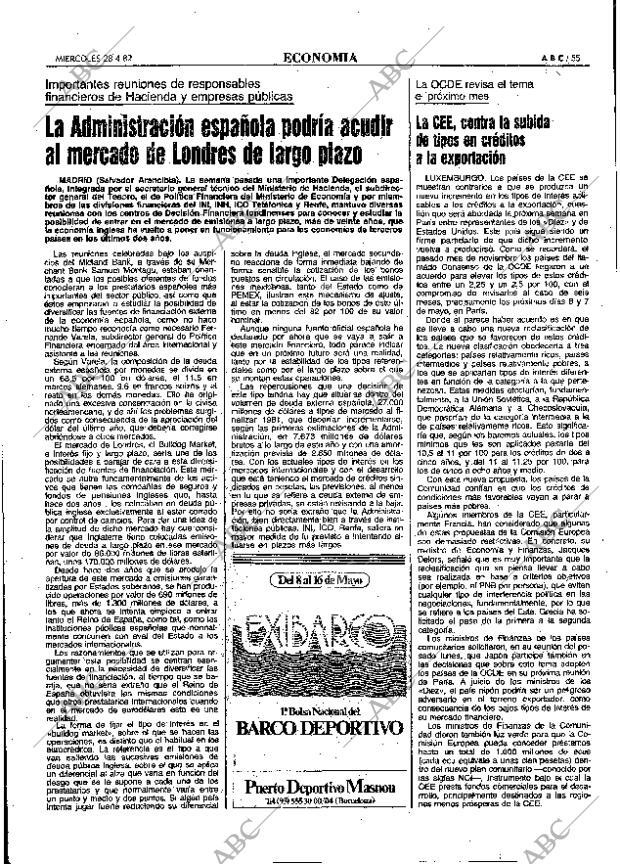 ABC MADRID 28-04-1982 página 55