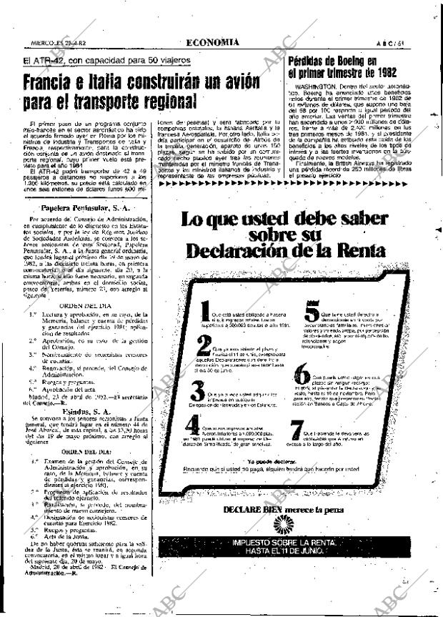 ABC MADRID 28-04-1982 página 61