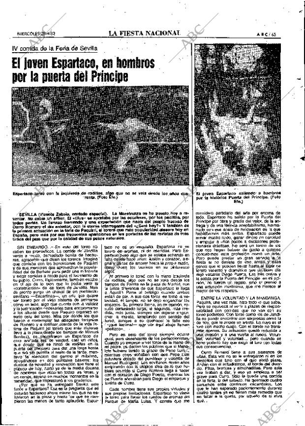 ABC MADRID 28-04-1982 página 65