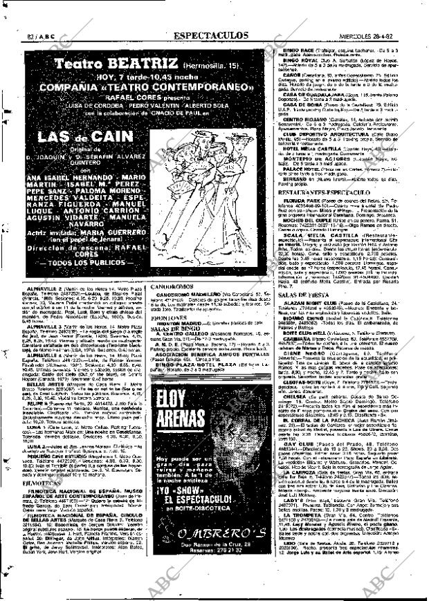 ABC MADRID 28-04-1982 página 82