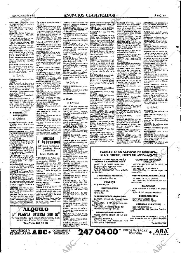 ABC MADRID 28-04-1982 página 87